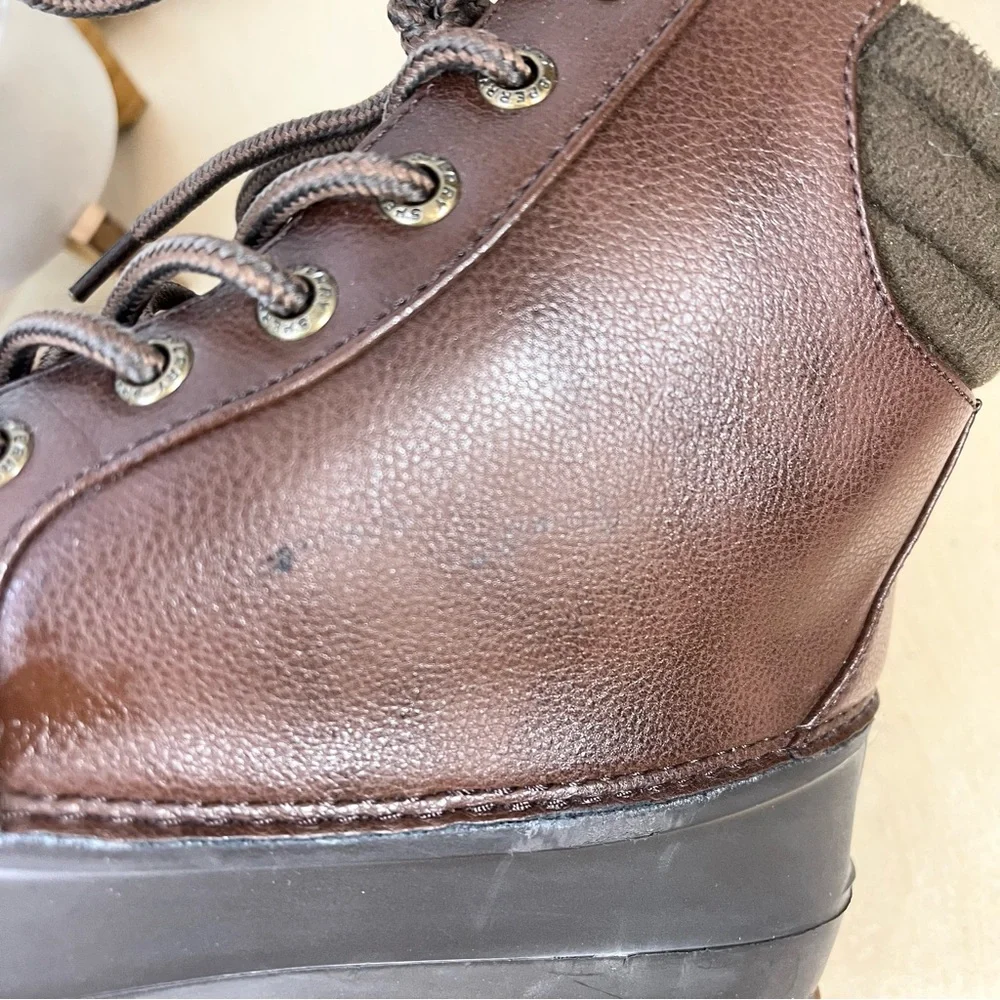 Sperry Men’s Thinsulate Duck Boots Brown Size 10 Waterproof Winter